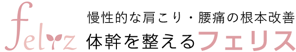 慢性的な肩こり・腰痛の根本改善体幹を整えるフェリス